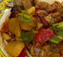 Xinjiang Spicy麻 Chicken Noodles