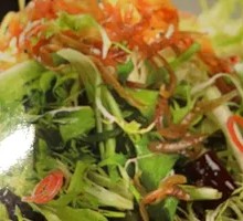 Sardine and bitter lettuce salad