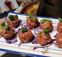 Hand-Beaten Lamb Meatballs