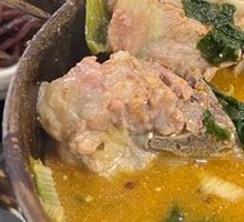 Pork Spine and Potato Soup