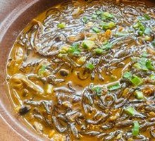 Mushroom Duck Soup with Sweet Potato Noodles