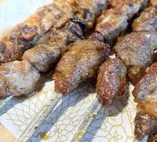 Lamb Skewers on Iron Rods