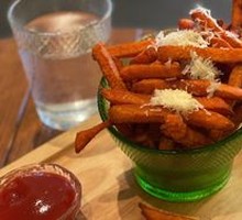 Cheesy Sweet Potato Fries