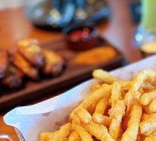 Beer-battered fries