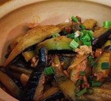 Salted Fish with Chicken and Eggplant Stew