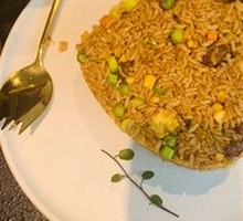 Black Pepper Beef Cubes Fried Rice
