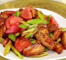 Fried Eggplant with农家 Style