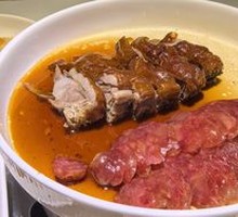 Cantonese Roast Goose with Sausage Combo