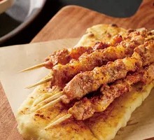Grilled Lamb Skewers with Fresh-Baked Naan