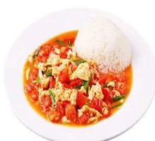Tomato and Egg Rice Bowl