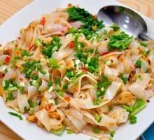 Egg and Sausage Fried Rice Noodles
