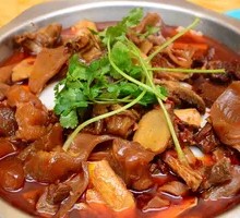 Tendon and Brain Hot Pot