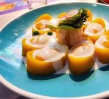 Mango Dumpling Pudding