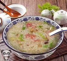 Mushroom Sausage Rice Porridge
