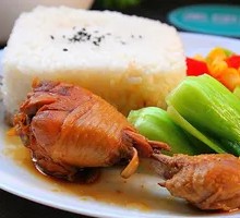 Spiced Braised Chicken Leg Rice