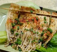 Grilled Enoki Mushrooms