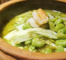 Fresh Bamboo Shoot and Broad Bean Stew