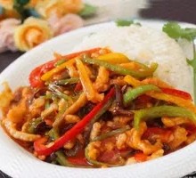 Fish-Flavored Shredded Pork Rice Bowl