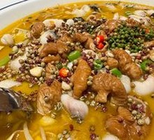 Spicy Numbing Pork Intestines with Fish