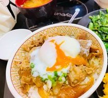 Hot Spring Egg Beef Bowl