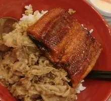 Hot Spring Egg Beef Eel Donburi