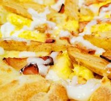 American-style Bacon & Potato Pizza