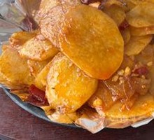 Grilled Potato on Iron Plate