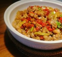 Bamboo Shoot and Frog in Basil Sauce