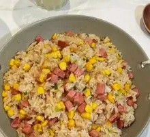 Double Egg and Sausage Fried Rice