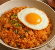 Spicy Kimchi Pork Fried Rice