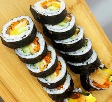 Spicy Kimchi Seaweed Rice Roll