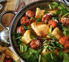 Tofu and Meatball Soup