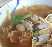 Fresh Shrimp and Clam Noodles