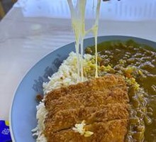 Fried Cheese Pork Cutlet Curry Rice
