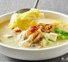 Duck Frame Cabbage Tofu Soup