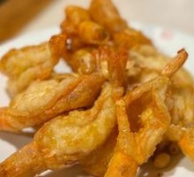 Pear-Encrusted Almond Shrimp