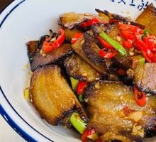 Garlic Greens with Preserved Pork