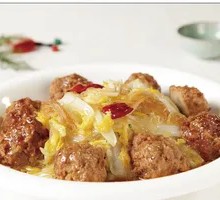 Pork Meatball with Glass Noodles and Bok Choy