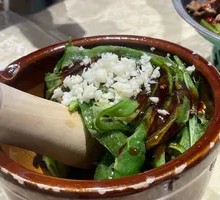 Preserved Egg with Green Pepper and Eggplant Mash