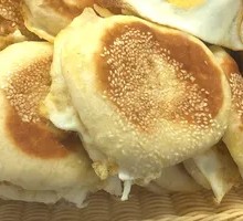 Scallion pancake with egg