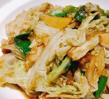 Fried Pork Crumbs with Napa Cabbage