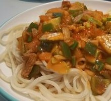 Xinjiang Noodle Stir-Fry
