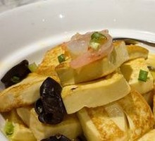 Chicken Broth Shrimp and Tofu Pan-fried