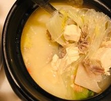 Chinese Cabbage and Tofu Duck Bone Soup