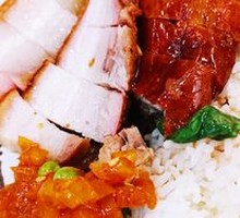 Roast Duck and Pork Rice Combo