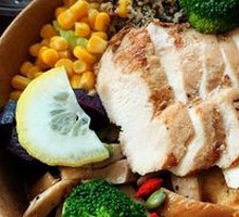 Grilled Chicken Breast with Shiitake Salad