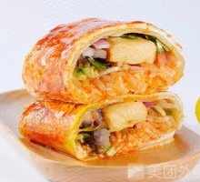 Grilled Cold Noodles with Fish Dumplings