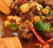 Stir-Fried Chicken with Fried Dough Sticks