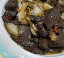 Stir-fried羊Blood