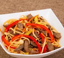 Stir-Fried Noodles with Meat